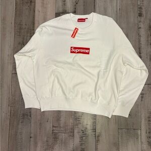 Supreme Classic White Crewneck Sweater